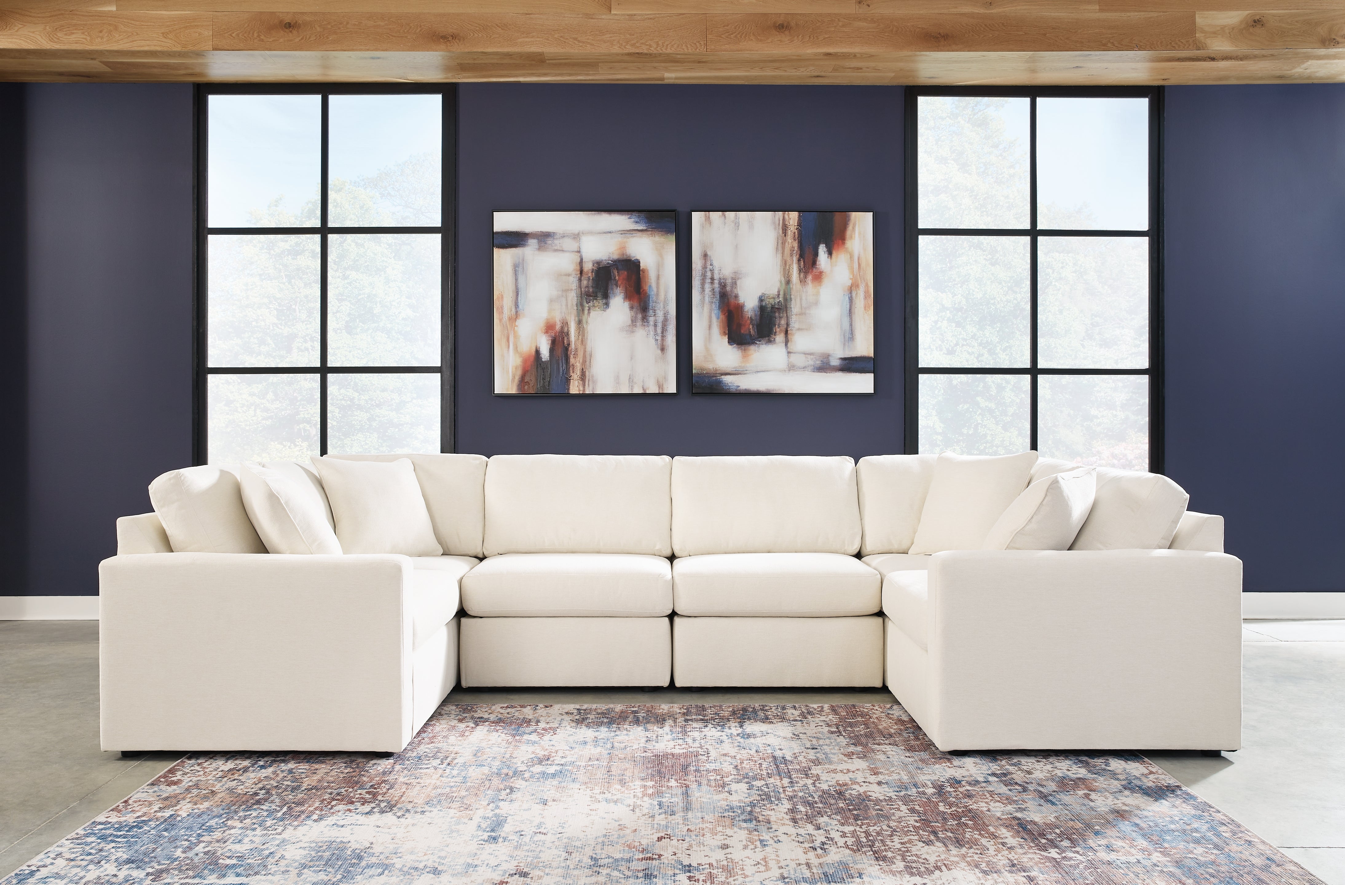 Modmax 6-Piece Sectional and Ottoman