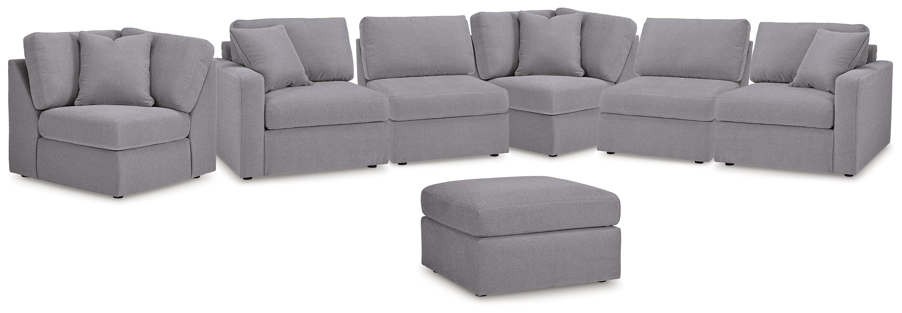 Diamond Furniture - Ashley Furniture - Modmax 6-Piece Sectional and Ottoman - 6-Piece Sectional and Ottoman - 92104U18