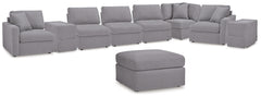 Diamond Furniture - Ashley Furniture - Modmax 8-Piece Sectional and Ottoman - 8-Piece Sectional and Ottoman / Granite - 92104U3