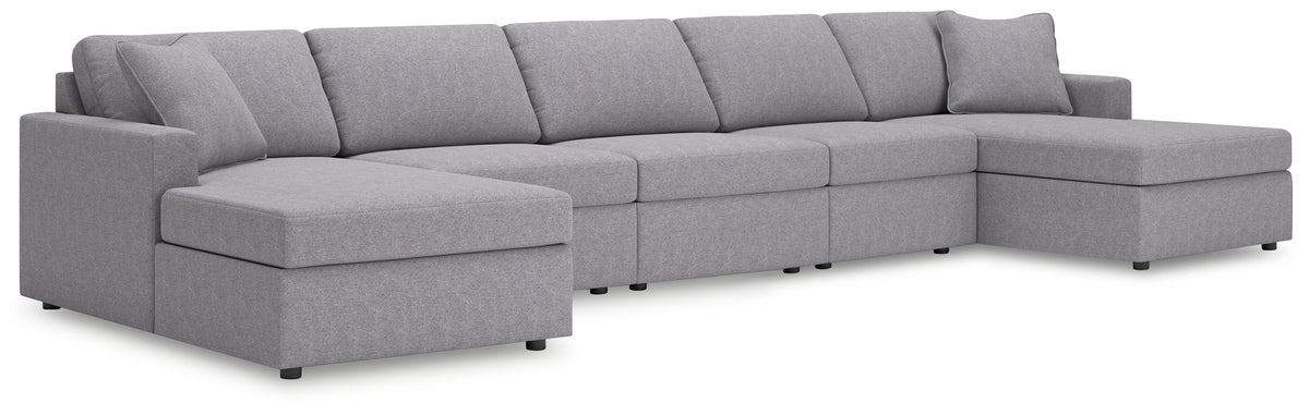 Diamond Furniture - Ashley Furniture - Modmax 5-Piece Double Chaise Sectional - 5-Piece Double Chaise Sectional - 92104S125