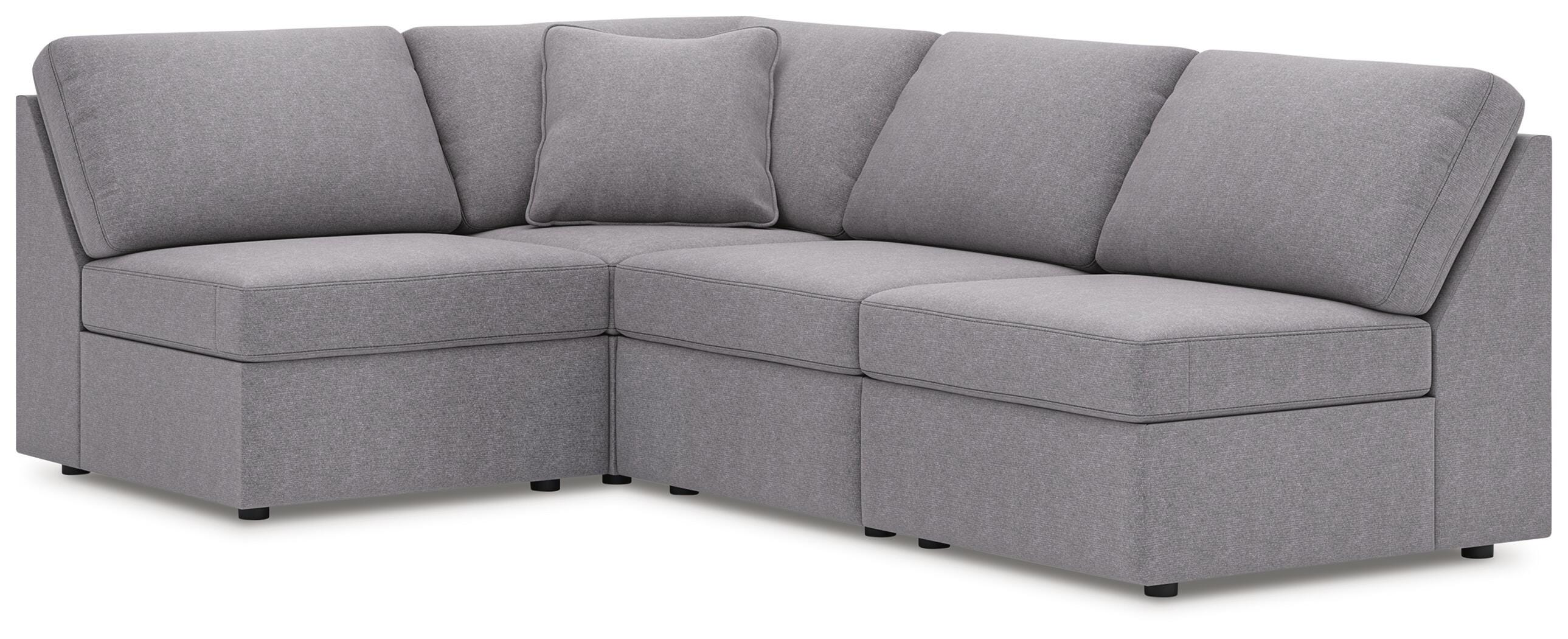 Diamond Furniture - Ashley Furniture - Modmax 4-Piece Sectional - 4-Piece Sectional / Granite - 92104S71