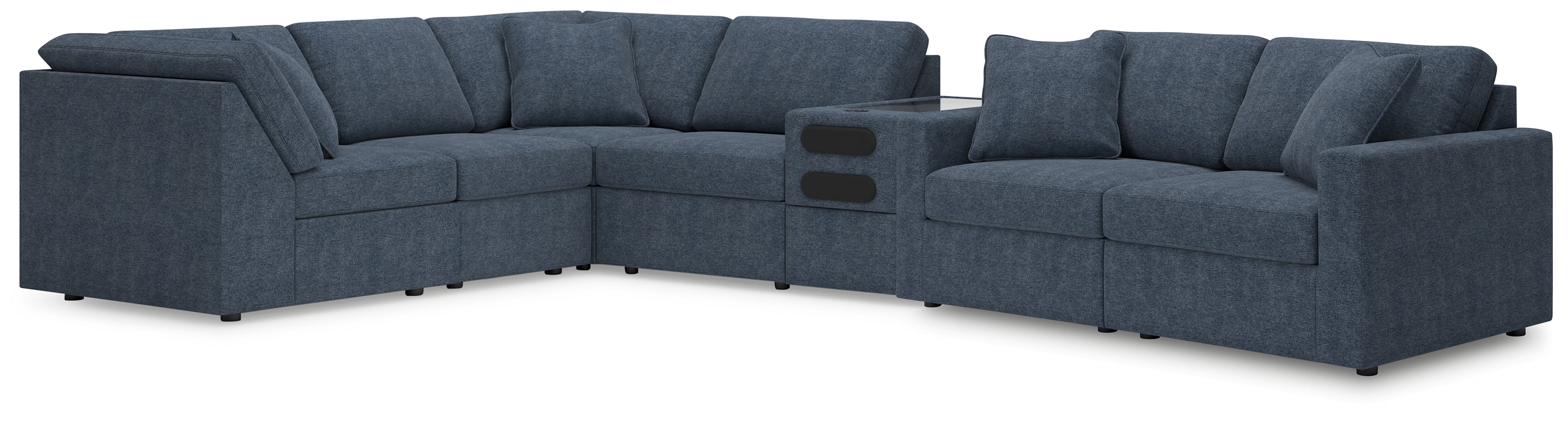 Diamond Furniture - Ashley Furniture - Modmax 7-Piece Sectional with Audio Console - RAF 7-Piece Sectional with Audio Console - 92121S75