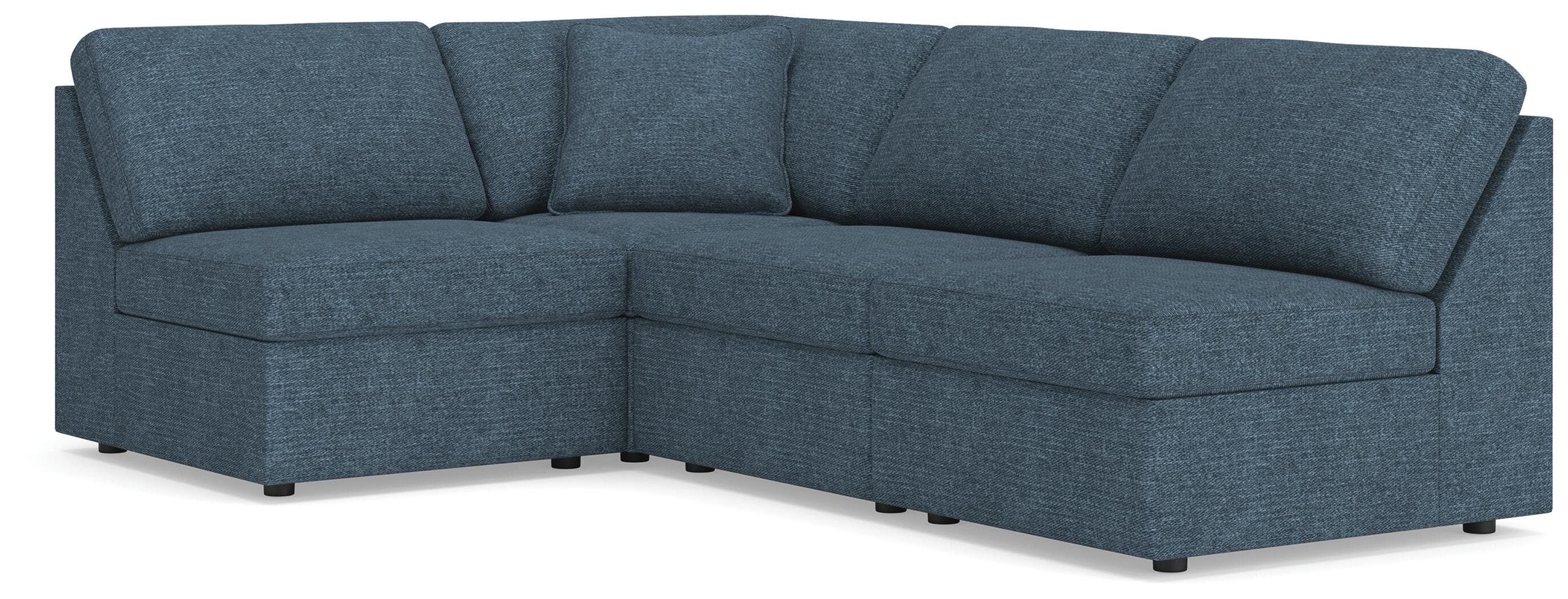 Diamond Furniture - Ashley Furniture - Modmax 4-Piece Sectional - 4-Piece Sectional / Ink - 92121S71