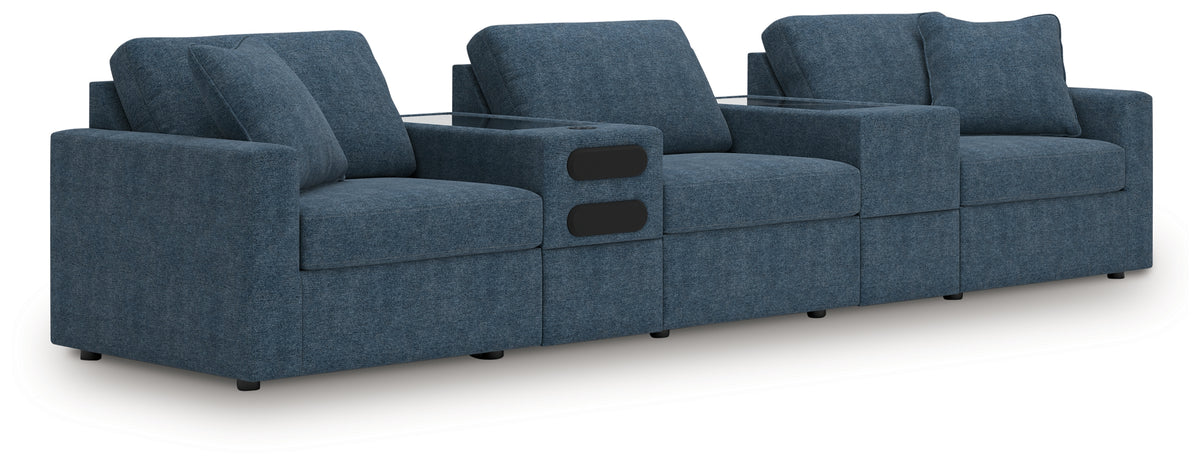Diamond Furniture - Ashley Furniture - Modmax 5-Piece Sectional with Audio System - RAF 5-Piece Sectional with Audio System - 92121S64