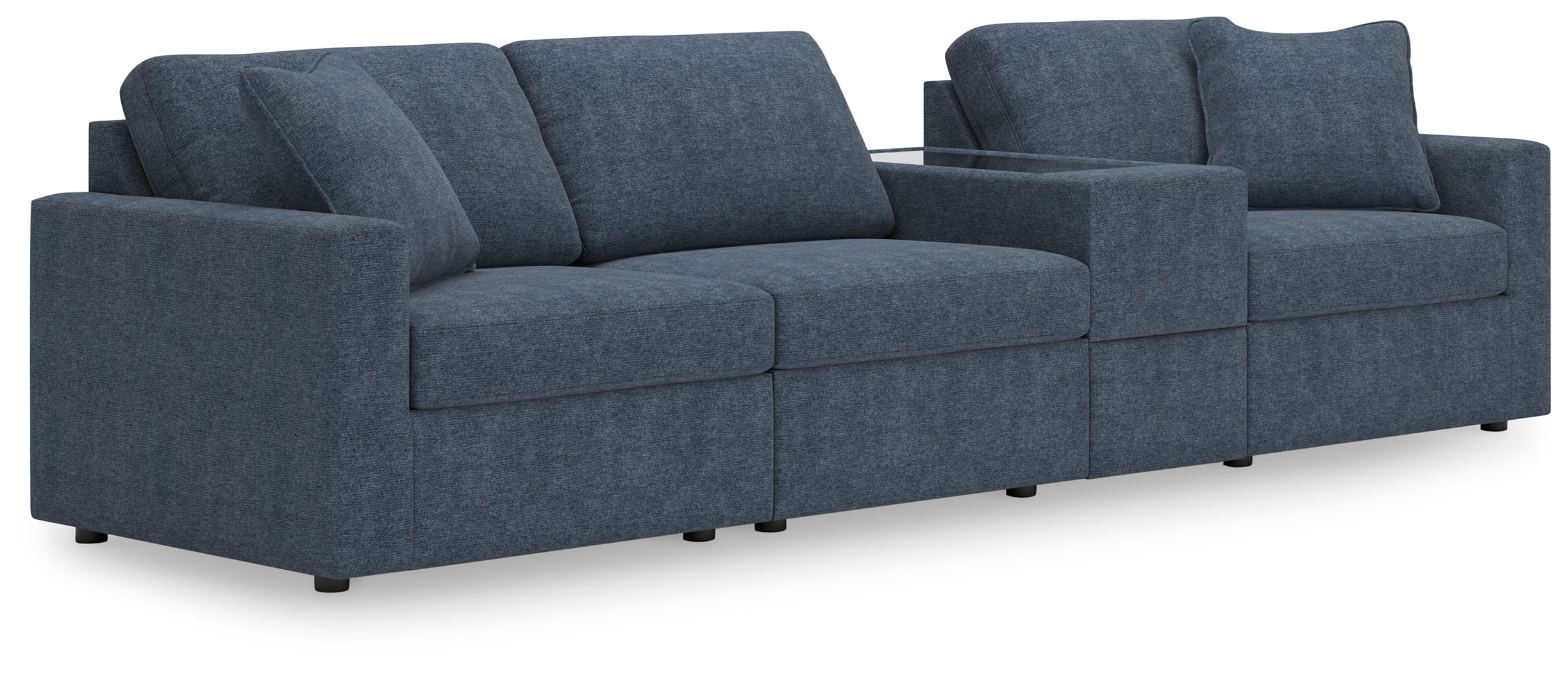 Diamond Furniture - Ashley Furniture - Modmax 4-Piece Sectional - RAF 4-Piece Sectional / Ink - 92121S29