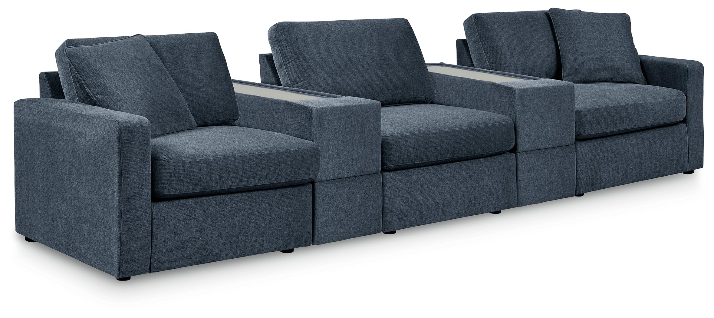 Diamond Furniture - Ashley Furniture - Modmax 5-Piece Sectional - RAF 5-Piece Sectional / Ink - 92121S9