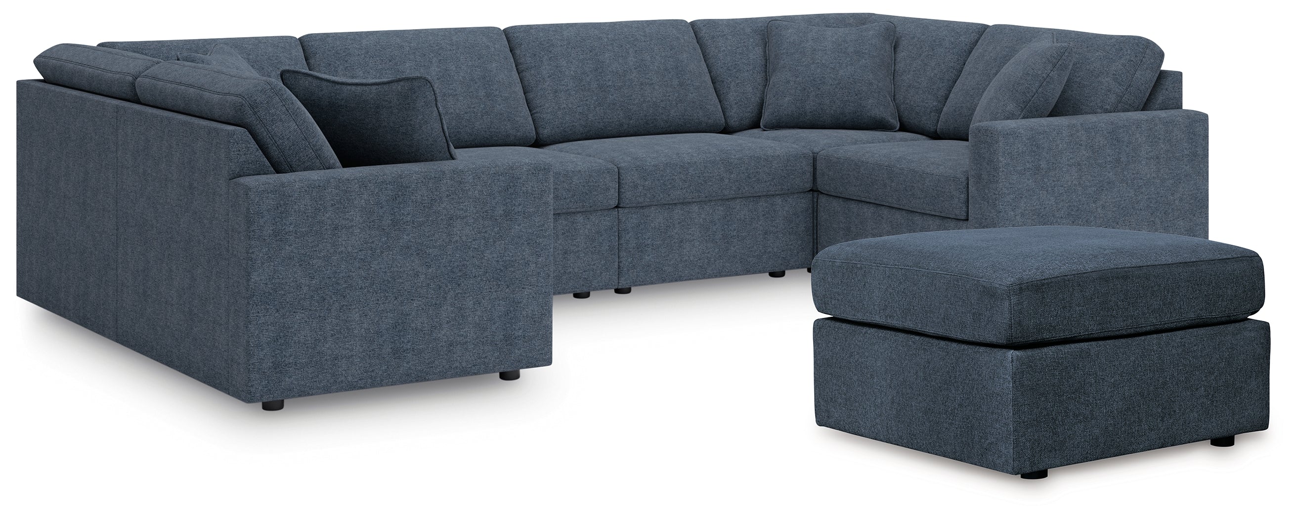 Diamond Furniture - Ashley Furniture - Modmax 6-Piece Sectional and Ottoman - 6-Piece Sectional and Ottoman / Ink - 92121U18