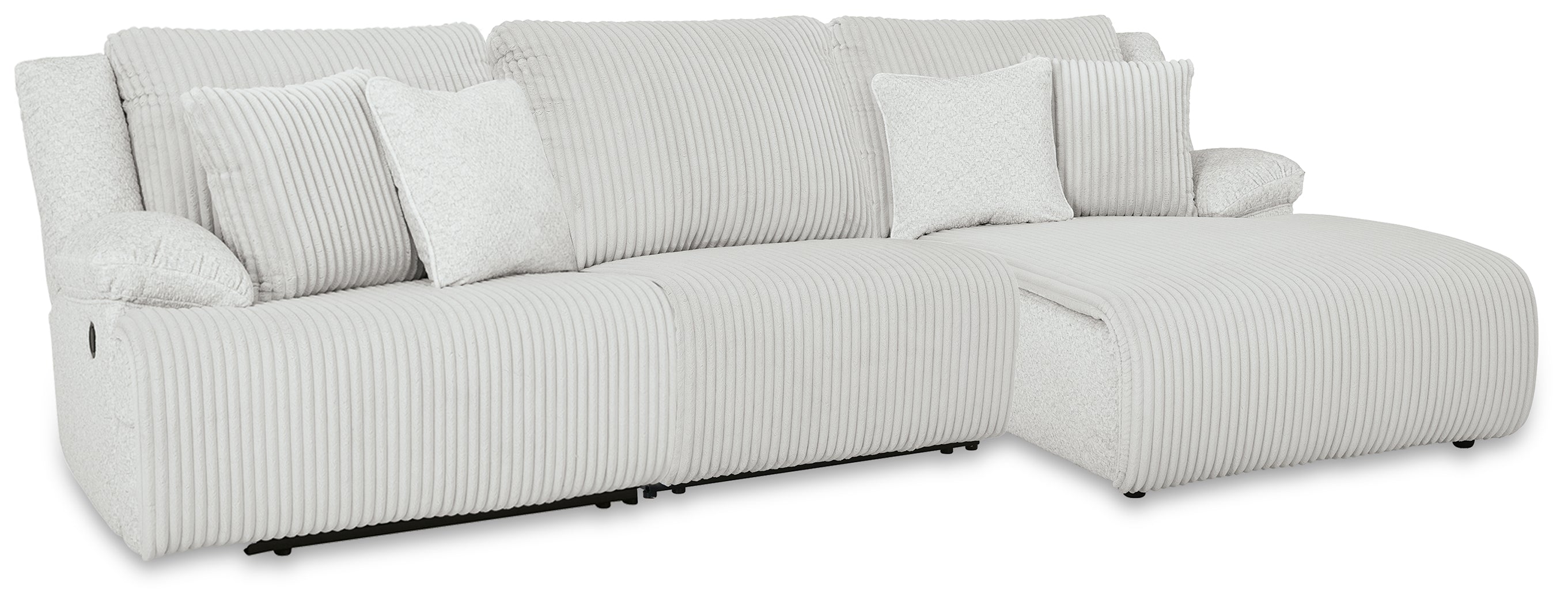 Diamond Furniture - Ashley Furniture - Top Tier Sectional - 3-Piece Sectional Chofa / Alloy - 92706S10