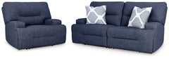 Diamond Furniture - Ashley Furniture - Acklen Place 2-Piece Sectional and Oversized Recliner - 2-Piece Sectional and Oversized Recliner - 93607U1