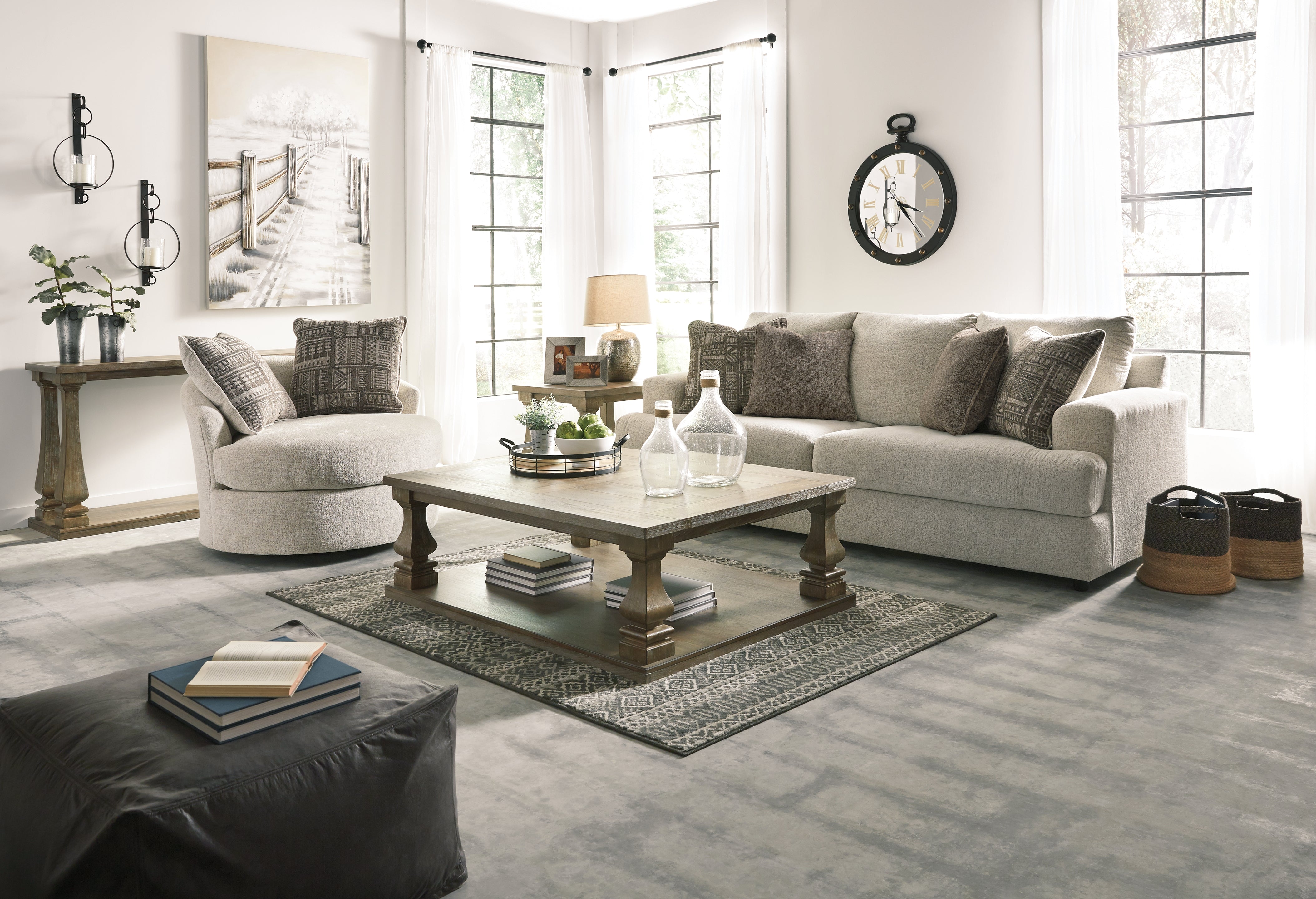 Diamond Furniture - Ashley Furniture - Soletren Sofa and Chair - Sofa and Chair - 95104U6