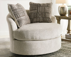 Diamond Furniture - Ashley Furniture - Soletren Living Room - Swivel Accent Chair / Stone - 9510444