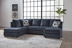 Diamond Furniture - Ashley Furniture - Albar Place Sectional - RAF 2-Piece Sectional / Cobalt - 95302S2