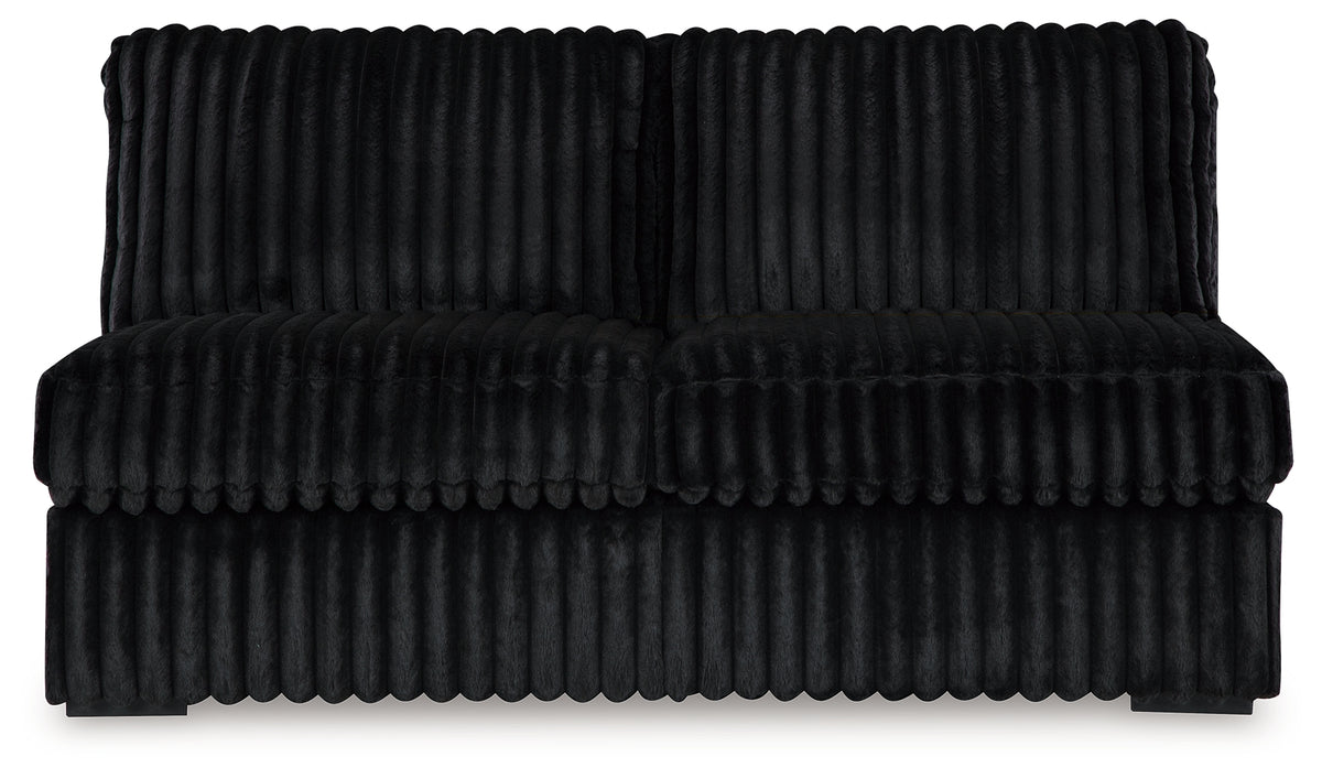 Diamond Furniture - Ashley Furniture - Midnight-Madness 4-Piece Sectional - 4-Piece Sectional / Onyx - 98103U11