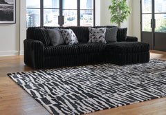 Diamond Furniture - Ashley Furniture - Midnight-Madness 2-Piece Sectional Sofa with Chaise - LAF 2-Piece Sectional Sofa with Chaise - 98103S2