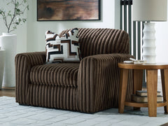 Diamond Furniture - Ashley Furniture - Midnight-Madness Oversized Chair - Chair and a Half - 9810423