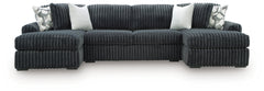 Midnight-Madness 3-Piece Double Chaise Sectional
