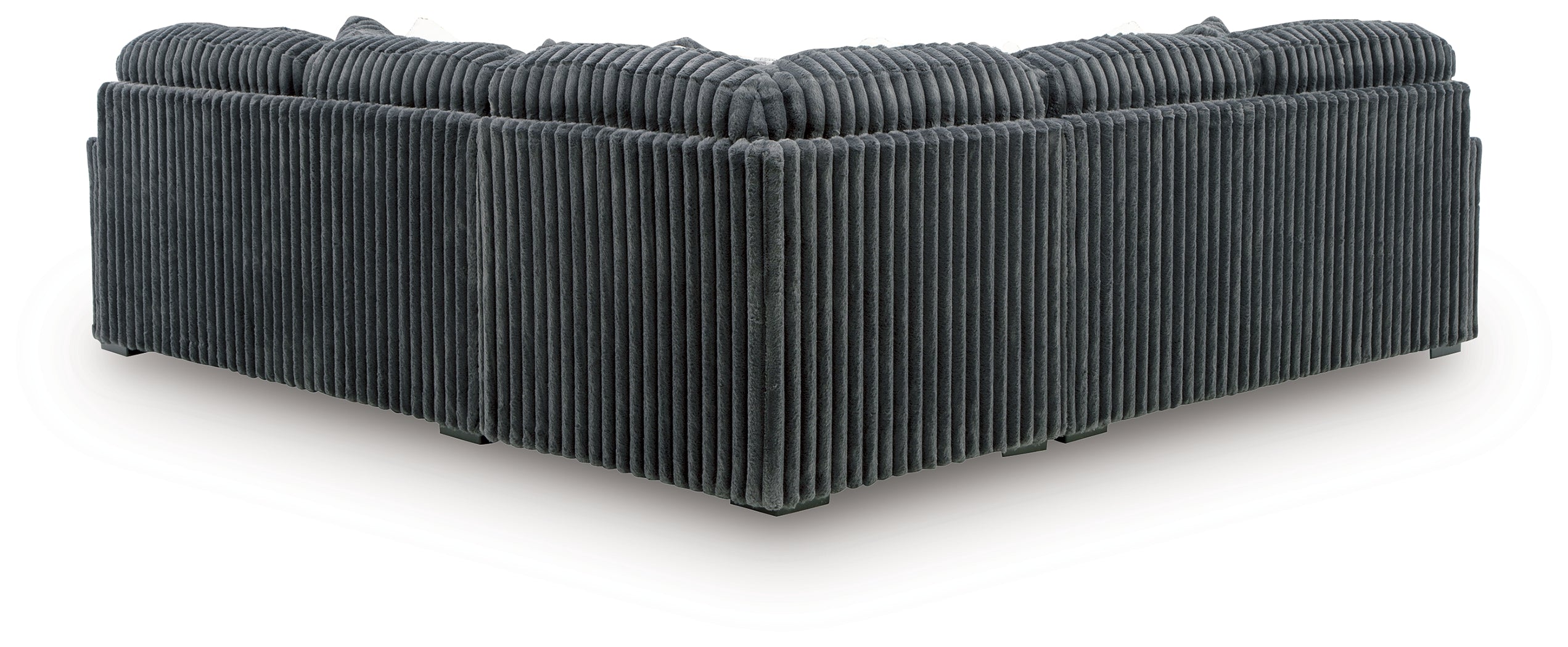 Diamond Furniture - Ashley Furniture - Midnight-Madness 3-Piece Sectional - LAF 3-Piece Sectional / Gunmetal - 98105S5