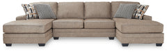 Diamond Furniture - Ashley Furniture - Cannonbrook Sectional - LAF 3-Piece Sectional with Chaise / Nutmeg - 98201S2