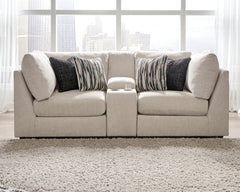 Diamond Furniture - Ashley Furniture - Kellway 3-Piece Sectional Loveseat - 3-Piece Sectional Loveseat / Bisque - 98707S8