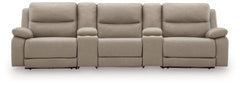 Diamond Furniture - Ashley Furniture - Narwhal Place 5-Piece Reclining Sectional with Storage Consoles - 5-Piece Reclining Sectional with Storage Consoles - PC99201S39