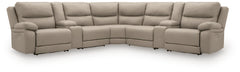 Diamond Furniture - Ashley Furniture - Narwhal Place 7-Piece Reclining Sectional with Storage Consoles - 7-Piece Reclining Sectional with Storage Consoles - PC99201S34