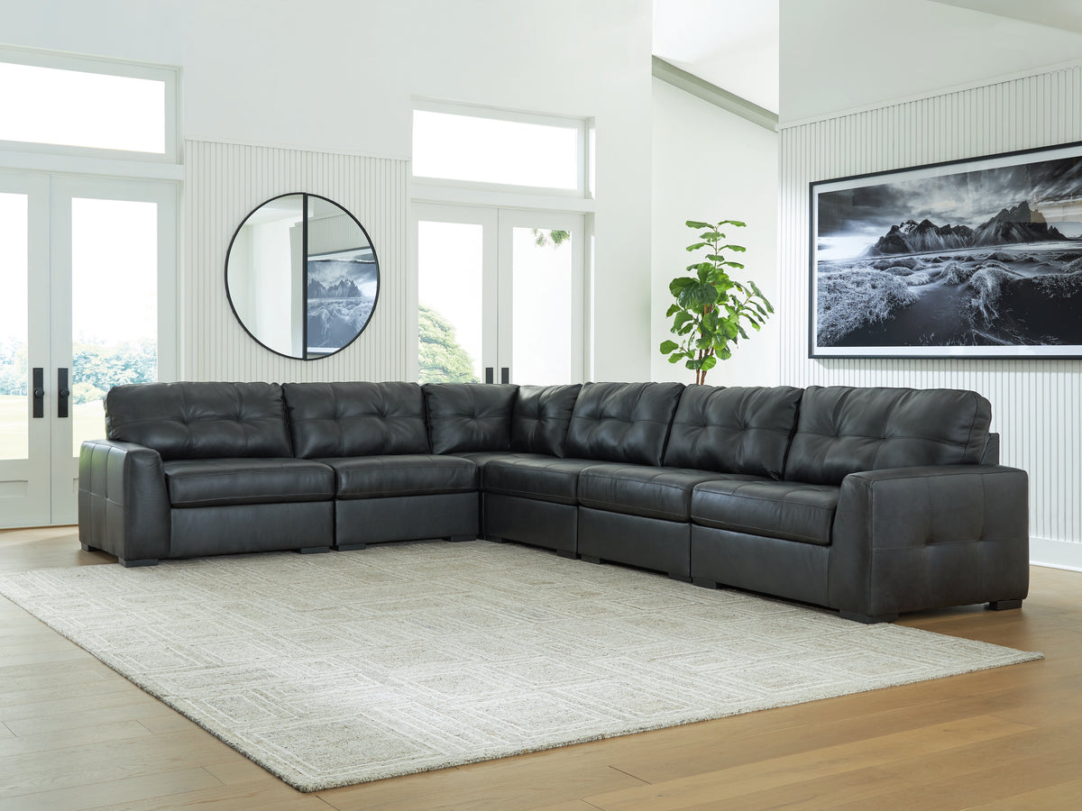 Diamond Furniture - Ashley Furniture - Brindley Pier 6-Piece Sectional - RAF 6-Piece Sectional - 99503S5