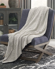Diamond Furniture - Ashley Furniture - Leonita Throw - Throw / Black/White - A1000769T