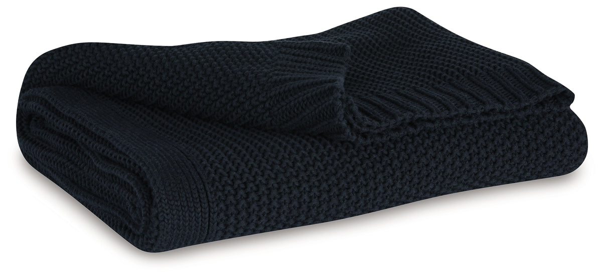 Diamond Furniture - Ashley Furniture - Gayelery Throw (Set of 3) - Throw (3/CS) / Black - A1001086