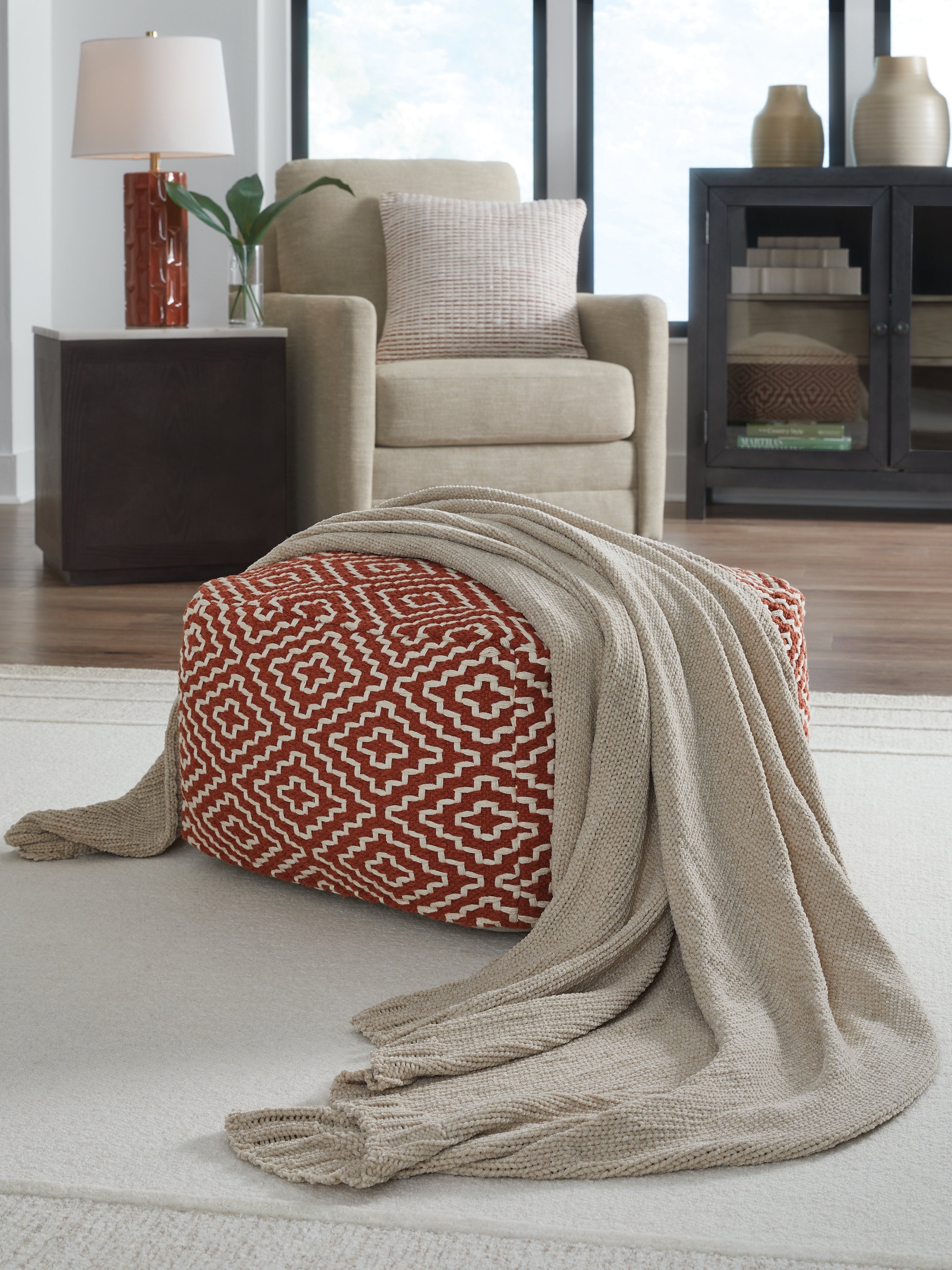 Diamond Furniture - Ashley Furniture - Anawood Throw - Throw / Oatmeal - A1001096T