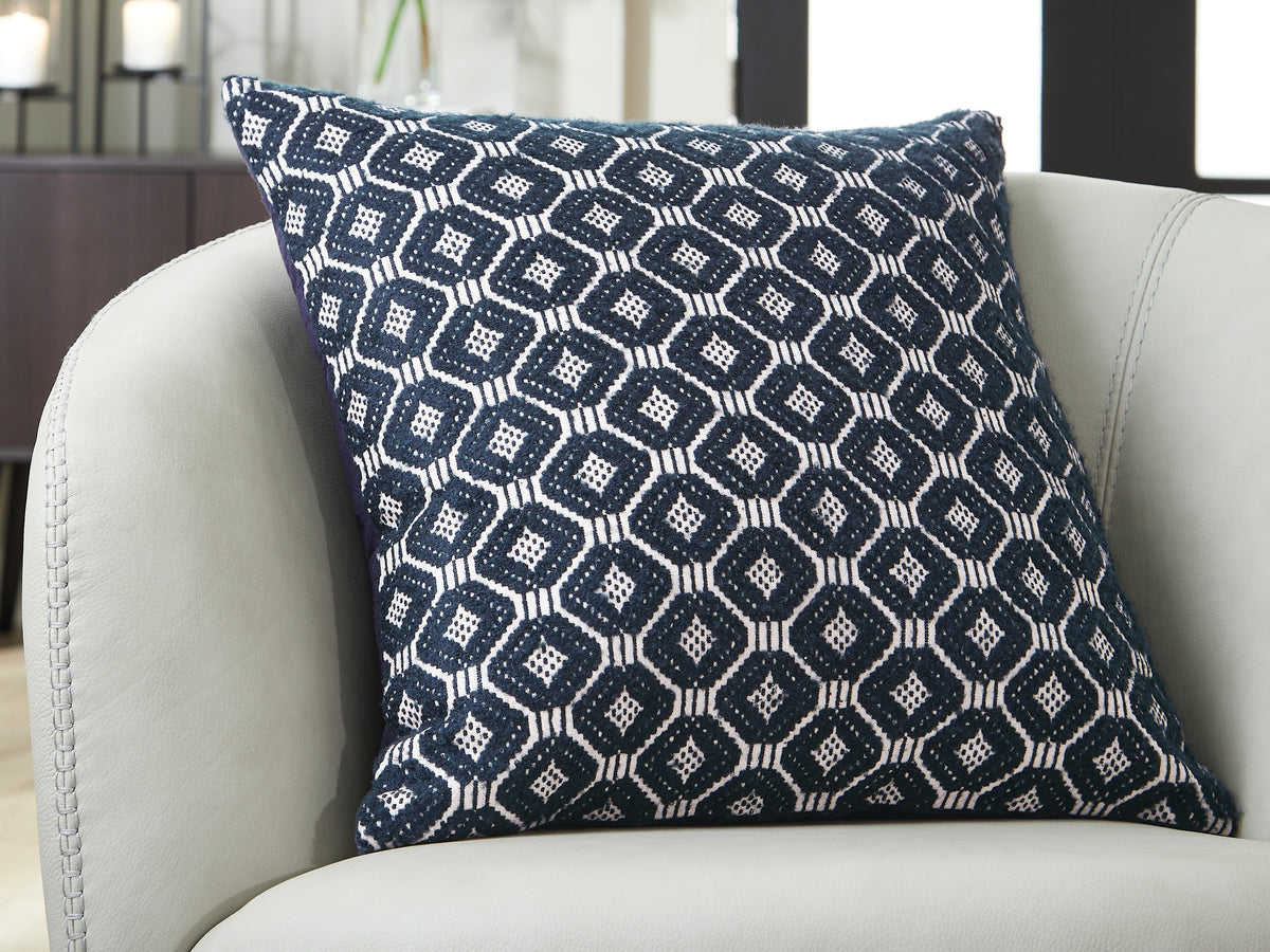 Diamond Furniture - Ashley Furniture - Abra Pillows - Pillow (4/CS) / Black/Ivory - A1001109