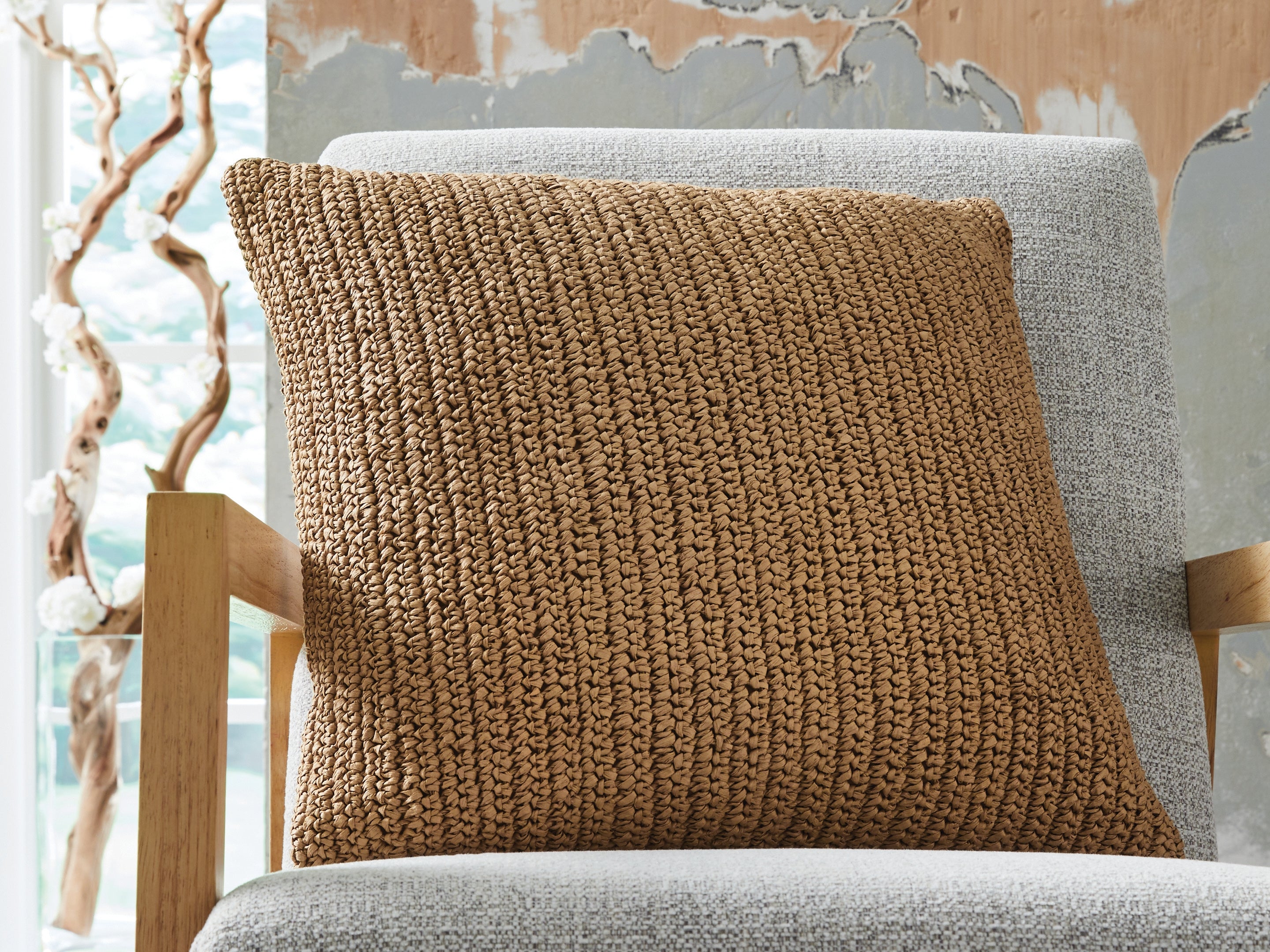 Diamond Furniture - Ashley Furniture - Habenvale Pillows - Pillow (4/CS) / Tan - A1001120