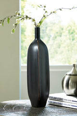 Diamond Furniture - Ashley Furniture - Rhaveney Vase - Vase (3/CS) / Black - A2000552