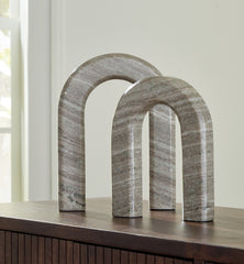 Diamond Furniture - Ashley Furniture - Keithton Sculpture - Sculpture Set (Set of 2) / Taupe - A2000618