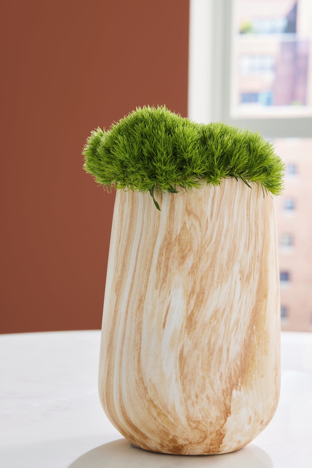 Diamond Furniture - Ashley Furniture - Cammen Vase - Vase / Tan/White - A2000646