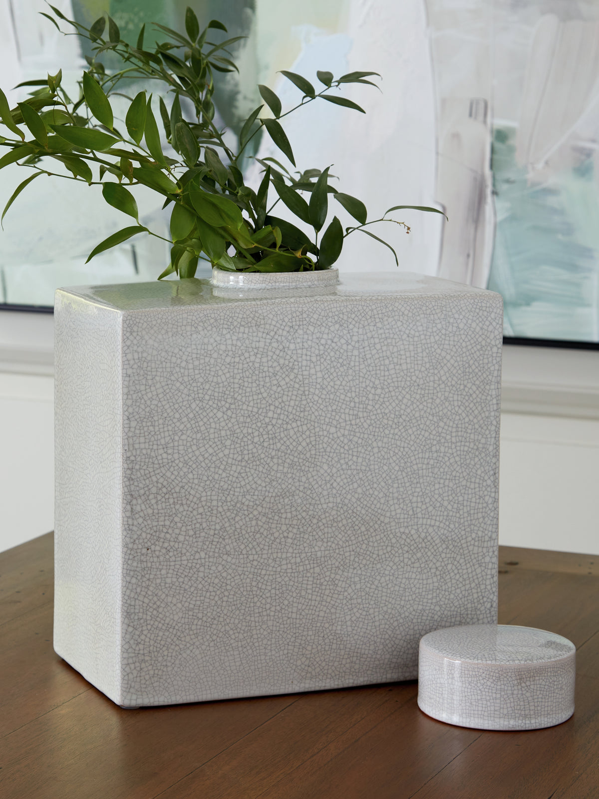 Diamond Furniture - Ashley Furniture - Haddworth Jar - Jar / Antique White - A2000780