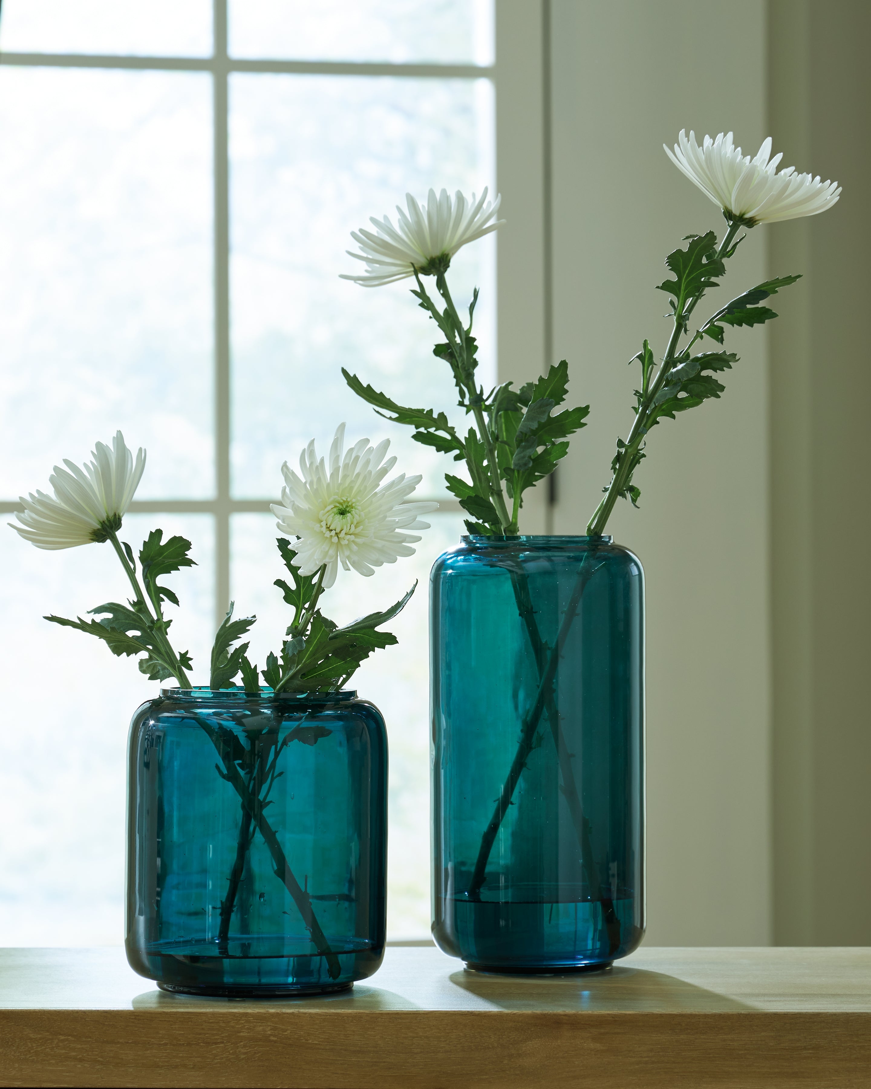 Diamond Furniture - Ashley Furniture - Inisland Vase - Vase Set (Set of 2) / Teal - A2000797A1