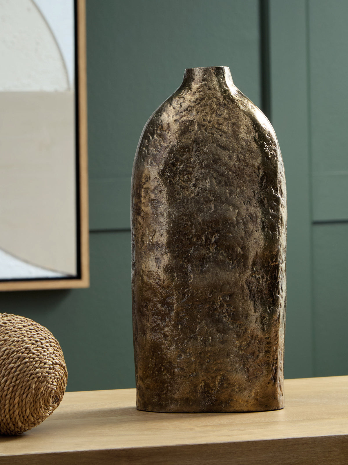 Diamond Furniture - Ashley Furniture - Wallmond Vase - Vase / Antique Brass Finish - A2000822