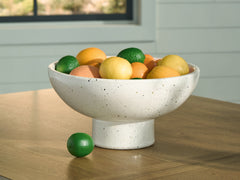 Diamond Furniture - Ashley Furniture - Dallinworth Bowl - Bowl / White/Black - A2000833