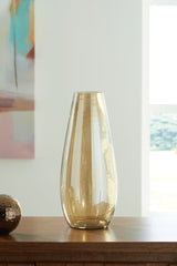 Diamond Furniture - Ashley Furniture - Rhettman Vase - Vase / Amber - A2900005