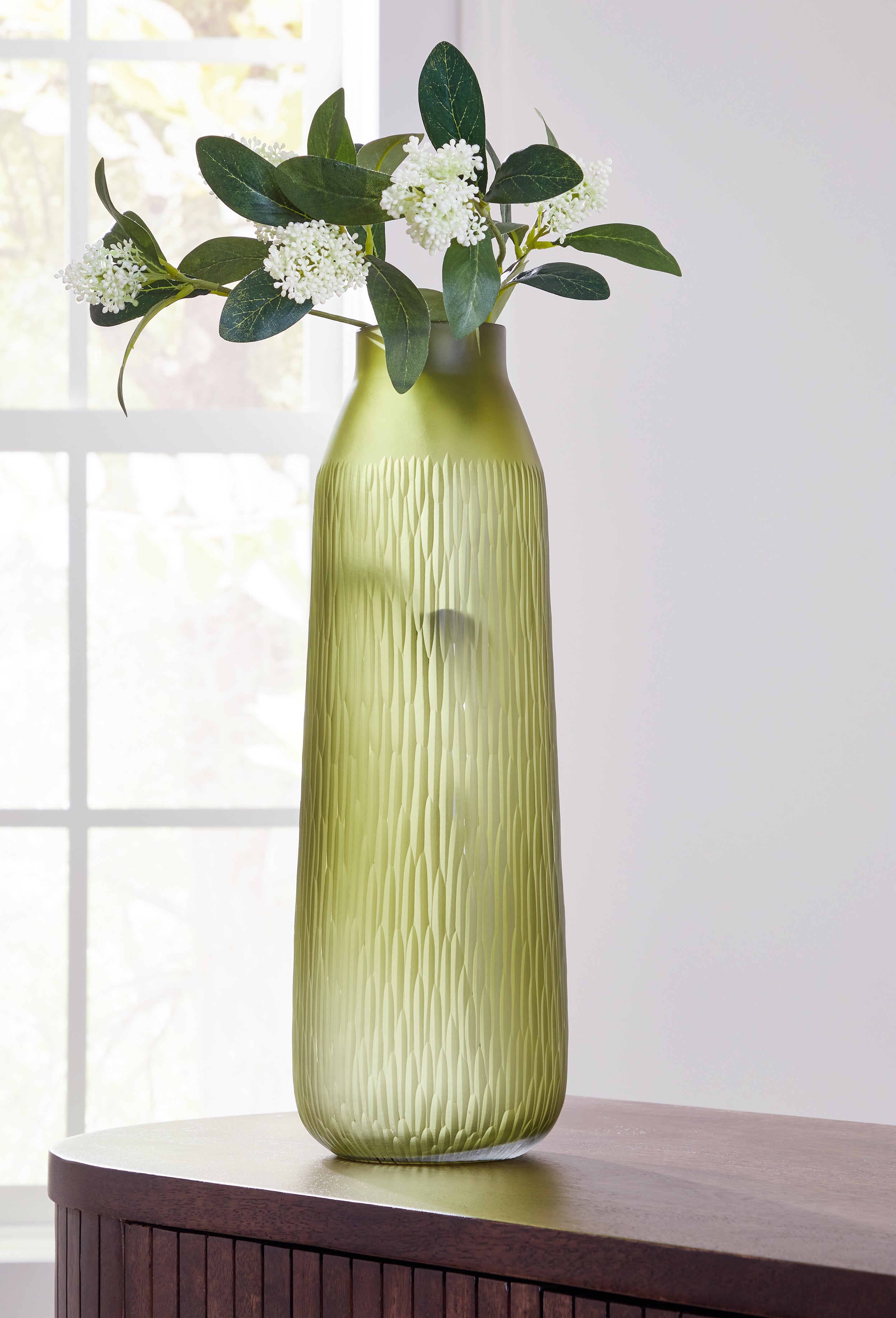 Diamond Furniture - Ashley Furniture - Scottyard Vase - Vase / Olive Green - A2900009