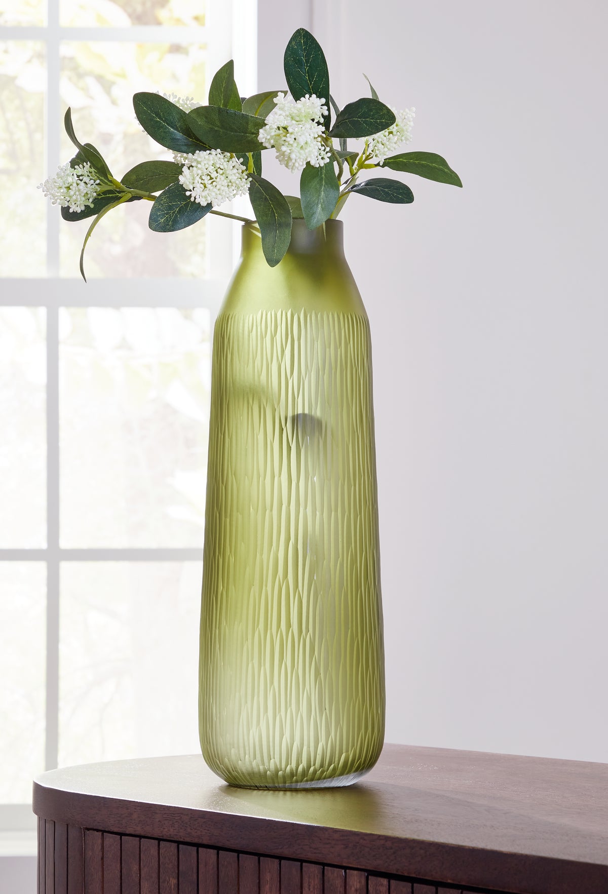 Diamond Furniture - Ashley Furniture - Scottyard Vase - Vase / Olive Green - A2900009