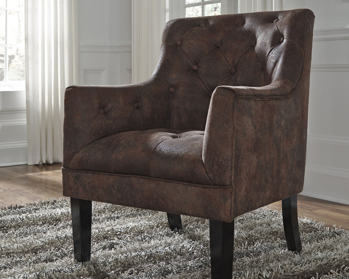 Diamond Furniture - Ashley Furniture - Drakelle Accent Chair - Accent Chair / Mahogany - A3000051