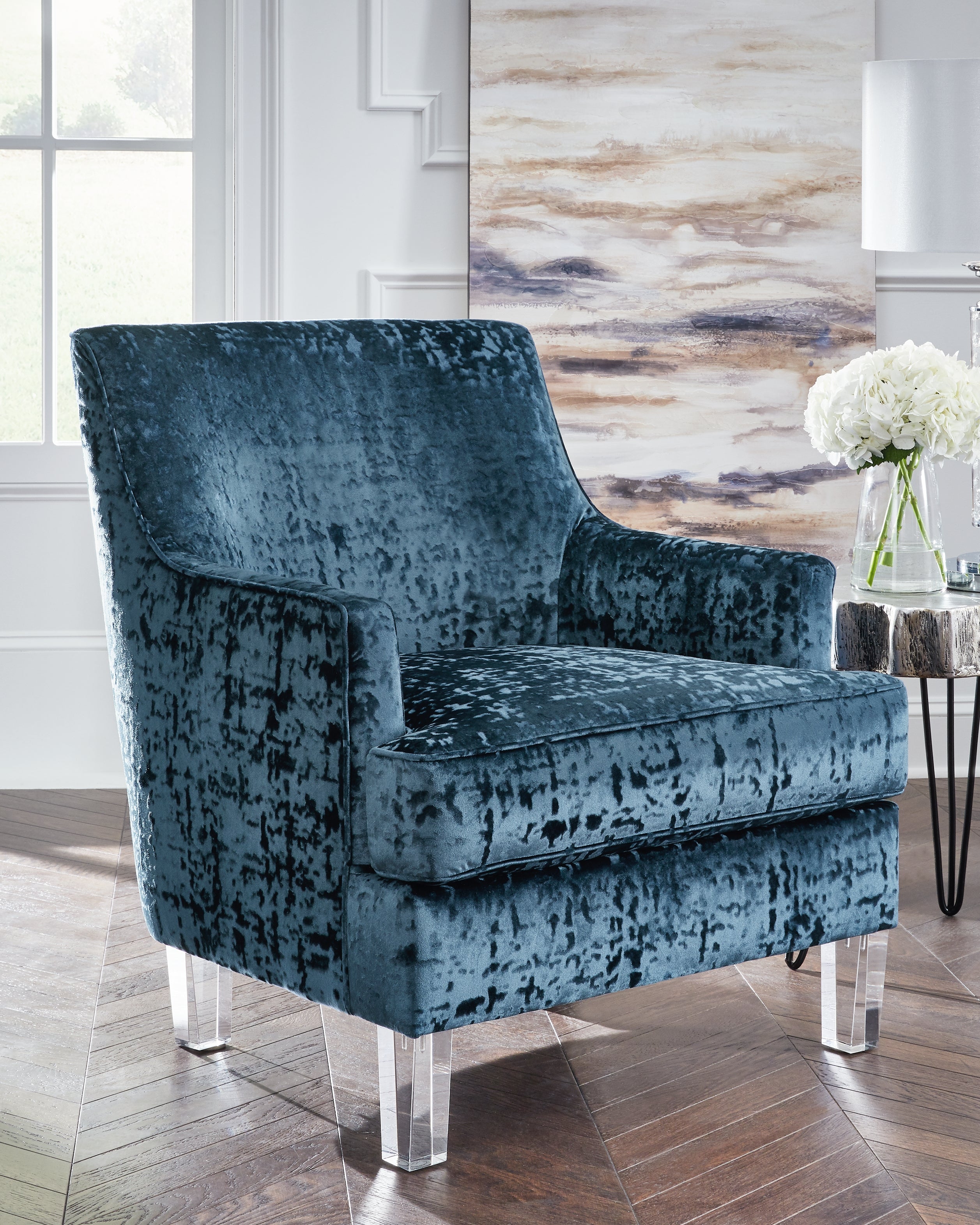 Diamond Furniture - Ashley Furniture - Gloriann Accent Chair - Accent Chair / Lagoon - A3000103