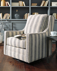 Diamond Furniture - Ashley Furniture - Kambria Swivel Glider Accent Chair - Swivel Glider Accent Chair / Fog - A3000265