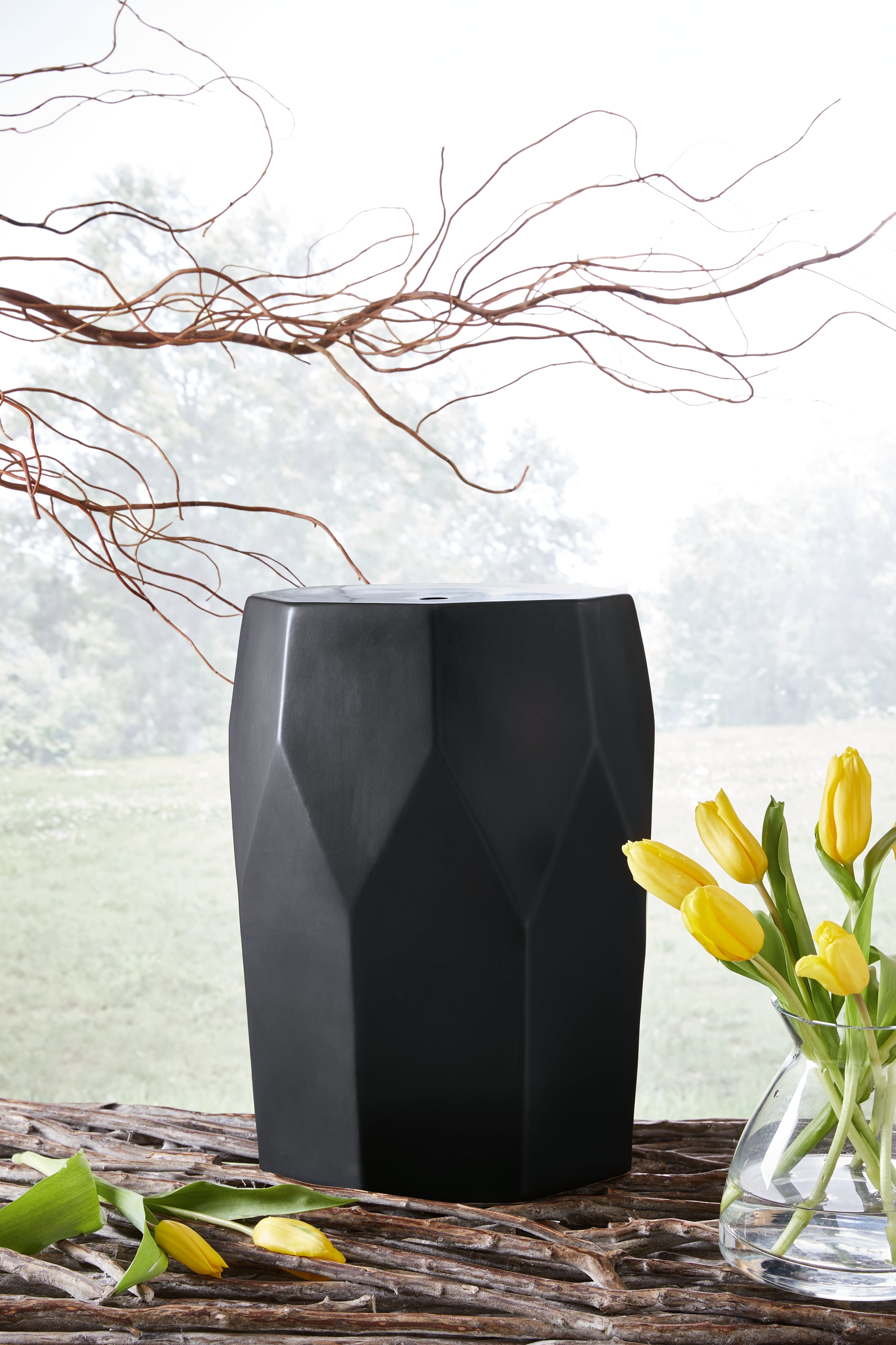 Diamond Furniture - Ashley Furniture - Rhysworth Stool - Stool / Black - A3000632