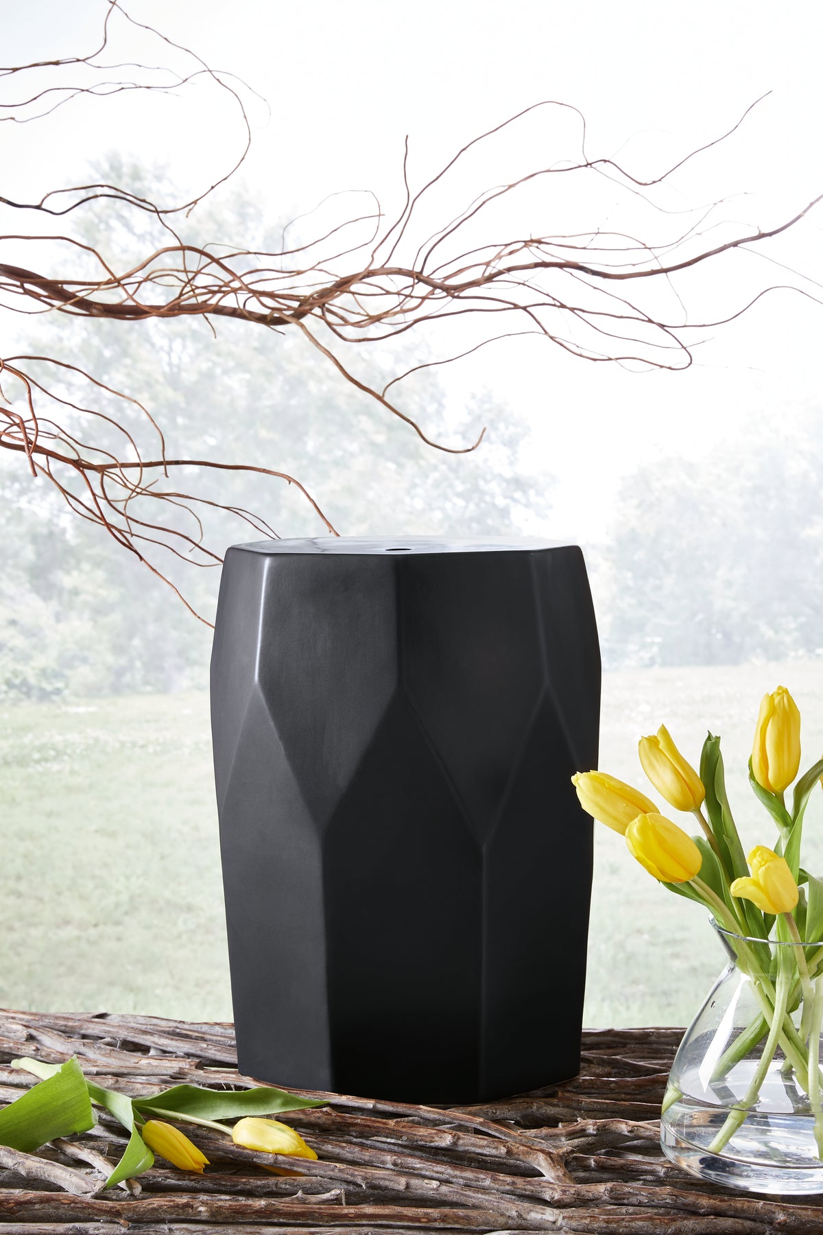 Diamond Furniture - Ashley Furniture - Rhysworth Stool - Stool / Black - A3000632