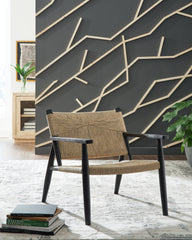 Diamond Furniture - Ashley Furniture - Halfmore Accent Chair - Accent Chair / Black/Natural - A3000672