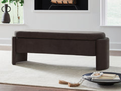 Diamond Furniture - Ashley Furniture - Vavuniya Storage Bench - Storage Bench / Brown / 56"W x 19"D x 19"H - A3000750