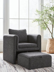 Diamond Furniture - Ashley Furniture - Vreni Accent Chair - Accent Chair / Charcoal/Black - A3000754