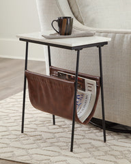 Diamond Furniture - Ashley Furniture - Etanbury Accent Table - Accent Table / Brown/Black/White - A4000254